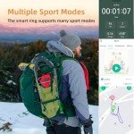 Smart Ring For Women Men, Health Tracker with Heart Rate/Blood Oxygen/Blood Pressure/Sleep Monitoring/Step Counting, IP68 Waterproof Fitness ring, No App Fees for iPhone & Android (Lavender Pink, 9#)