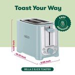 BELLA 2-Slice Toaster with Extra Wide Slots
