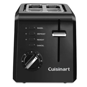 Cuisinart 2-Slice Compact Black Toaster