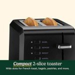 Cuisinart 2-Slice Compact Black Toaster