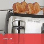 BLACK+DECKER Extra Wide 4-Slice Toaster with 7 Settings