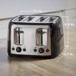 BLACK+DECKER Extra Wide 4-Slice Toaster with 7 Settings