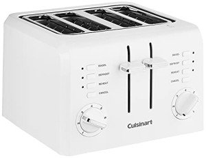 Cuisinart 4-Slice Compact White Toaster