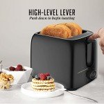 OVENTE Compact 2 Slice Electric Toaster - Black