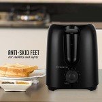 OVENTE Compact 2 Slice Electric Toaster - Black