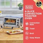 BLACK+DECKER 4-Slice Toaster Oven with Timer