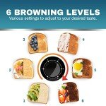 Elite Gourmet 4-Slice Long Slot Toaster in Black