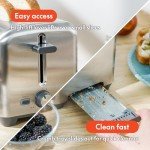 Bella 2-Slice Stainless Steel Toaster with Extra Wide Slots