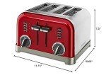 Cuisinart 4-Slice Metallic Red Classic Toaster