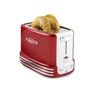 Retro 2-Slice Toaster with Vintage Design, Red