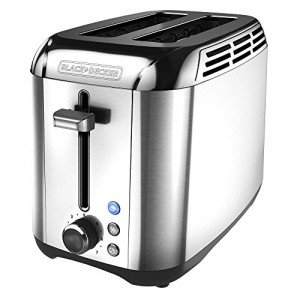 BLACK+DECKER Rapid Toast Stainless Steel 2-Slice Toaster