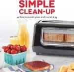 DASH Clear View Toaster with 7 Browning Levels