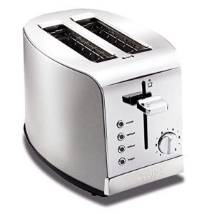 KRUPS Stainless Steel 2 Slice Toaster with 6 Settings