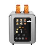 WUNLY 2-Slice Touchscreen Stainless Steel Toaster