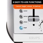 KRUPS Stainless Steel 2 Slice Toaster with 6 Settings