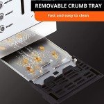 KRUPS Stainless Steel 2 Slice Toaster with 6 Settings