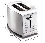 KRUPS Stainless Steel 2 Slice Toaster with 6 Settings