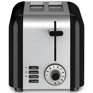 Cuisinart Compact Brushed Stainless 2-Slice Toaster