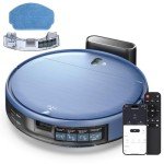 SHELIKI 2-in-1 Robot Vacuum and Mop - Blue
