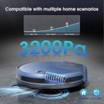 SHELIKI 2-in-1 Robot Vacuum and Mop - Blue