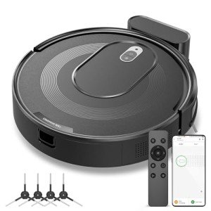 KOZVIX W6+ Smart Robot Vacuum Cleaner - Black