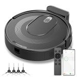 KOZVIX W6+ Smart Robot Vacuum Cleaner - Black