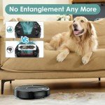 KOZVIX W6+ Smart Robot Vacuum Cleaner - Black