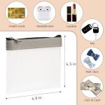 LYroo 4-Pack Clear Mini Makeup Zipper Bags