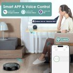 KOZVIX W6+ Smart Robot Vacuum Cleaner - Black