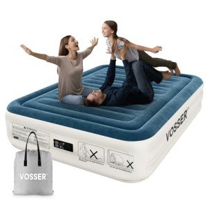 VOSSER Queen Air Mattress with Built-in Pump