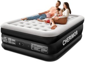 CHERIMOR Queen Raised Air Mattress with Pump