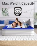 Queen Air Mattress with Built-in Pump & Comfort