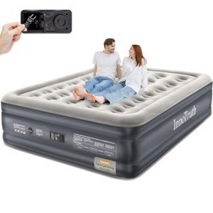 Queen Air Mattress with Built-in Pump, 18" Raised
