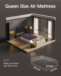 CHILLSUN Queen Air Mattress with Built-In Pump