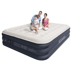 Queen Air Mattress with Built-In Pump - Quick Inflate