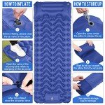Ultralight Inflatable Sleeping Pad with Pump
