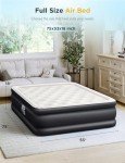 BUPPLEE 18" Raised Air Mattress with Pump