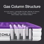 CHILLSUN Queen Air Mattress with Built in Pump-Inflatable Blow Up Mattress Luxury Double High Mattresses for Home Portable Camping Travel, 80x60x18in, 650lb MAX