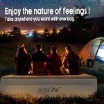 NXONE Air Mattress,Inflatable Single Airbed Luxury Double High Self Inflation Deflation Twin Air Mattress with Electric Built-in Pump, Blow Up Guest Bed for Home Portable Camping Travel,550lb