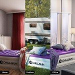 CHILLSUN Queen Air Mattress with Built in Pump-Inflatable Blow Up Mattress Luxury Double High Mattresses for Home Portable Camping Travel, 80x60x18in, 650lb MAX