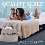 Englander Twin Air Mattress - Double High, 300 LB Capacity Luxury Camping Mattress with Built-in Pump, Waterproof and Microfiber