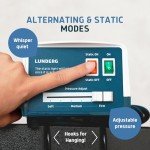 Lunderg Alternating Air Pressure Mattress Pad with Static Mode & Flocking - Comfortable Bed Sore Prevention - Includes Mattress Topper for Hospital Bed or Home & Quiet Pump - Recommended by Doctors