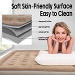 NXONE Air Mattress,Inflatable Single Airbed Luxury Double High Self Inflation Deflation Twin Air Mattress with Electric Built-in Pump, Blow Up Guest Bed for Home Portable Camping Travel,550lb