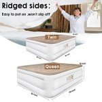 NXONE Air Mattress,Inflatable Single Airbed Luxury Double High Self Inflation Deflation Twin Air Mattress with Electric Built-in Pump, Blow Up Guest Bed for Home Portable Camping Travel,550lb