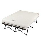 Coleman Camping Cots for Adults with Camping Air Mattress Folding Air Mattresses Set Battery-Operated Pump & Side Table for Outdoor Comfort