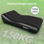 Bestrip Inflatable Couch with Built in Pump - Upgraded Extra Size Air Lounger Sofa, Portable Blow up Mattress Bed with Storage Bag, Inflatable Bed for Home, Camping & Guests