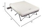Coleman Camping Cots for Adults with Camping Air Mattress Folding Air Mattresses Set Battery-Operated Pump & Side Table for Outdoor Comfort