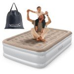 NatraCalm Air Mattress Full with Built in Pump, Inflatable Mattress, Blow Up Mattress Full in 3 Mins Inflation/Deflation, Air Bed for Camping & Guest, colchon inflable