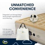 Serta Raised Air Mattress with Never Flat Pump | Size: Queen 18" | Luxury Inflatable Mattress - Built in Air Pump to Ensure a Good Night’s Rest | Heavy Duty Blow Up Mattress with Self Inflating Pump