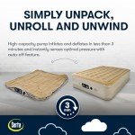 Serta Raised Air Mattress with Never Flat Pump | Size: Queen 18" | Luxury Inflatable Mattress - Built in Air Pump to Ensure a Good Night’s Rest | Heavy Duty Blow Up Mattress with Self Inflating Pump